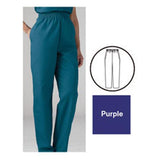 ComfortEase by Medline Scrub Pant 8850 Womens X-Small Purple Each - 8850JPPXS