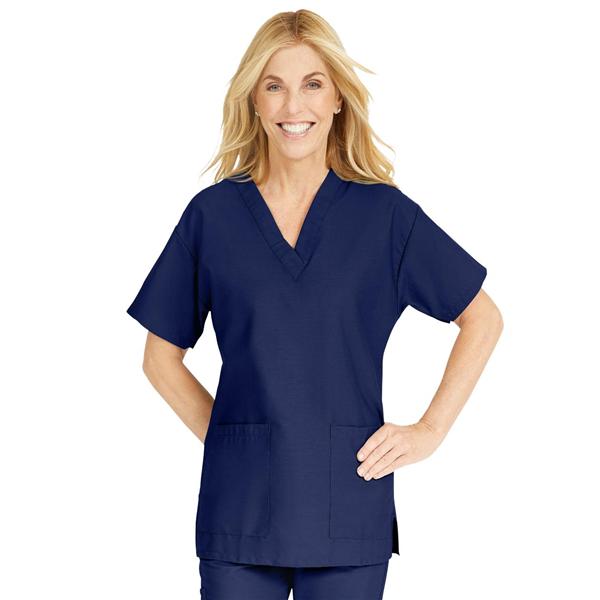 ComfortEase by Medline Shirt Scrub ComfortEase 8800 Womens 2X Large Midnight Blue Each - 8800JNTXXL