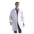 Medline Industries Inc Lab Coat Knee Length 80% Polyester / 20% Cotton Poplin Unisex White Large 41" Each - 83044QHWL