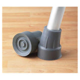 Sunrise Medical, Inc Tips Crutch Rubber 7/8" Gray Size X-Large 8Pr/Ca - G00502