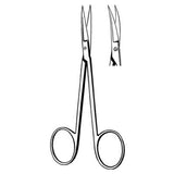 Sklar Instruments Scissors Iris Econo 4-1/2" Sharp/Sharp Smooth Curved SS Disposable 12/BX - 21-109