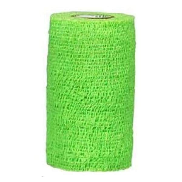 Andover Coated Products Bandage CoFlex 1"x5yd Compression Elastic Neon Green Latex Non-Sterile 30/Case - 7100NG-030