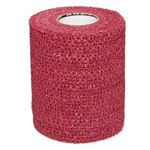 Andover Coated Products Tape Compression PowerFlex Elastic 3"x6yd Cohesive Maroon 16/Ca - 3730MR-016
