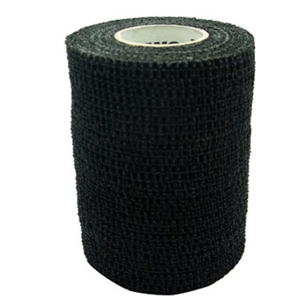Andover Coated Products Bandage PetFlex 2"x5yd Stretch Elastic Black Latex 36rl/Ca - 2200BK-036