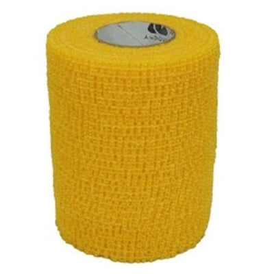 Andover Coated Products Bandage CoFlex 3"x5yd Compression Elastic Yellow Latex Non-Sterile 24/Bx - 3300YL-024