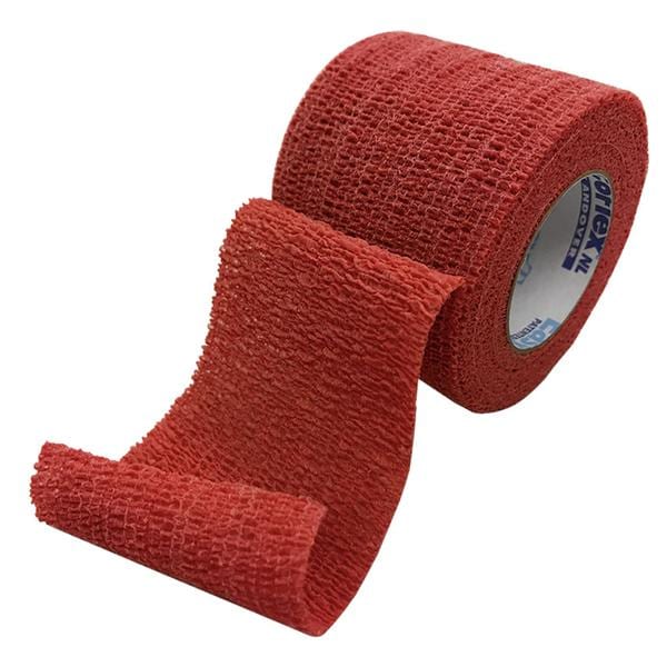 Andover Coated Products Bandage CoFlex 1"x5yd Compression Elastic Red LF Non-Sterile 30/Case - 5100RD-030