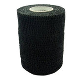 Andover Coated Products Bandage CoFlex 4"x5yd Compression Elastic Black Latex Non-Sterile 18/Box - 3400BK-018