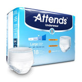 Attends Healthcare Products Underwear Attends Adult Unisex Large 44-58" Extra White 4x18/Ca - AP0730