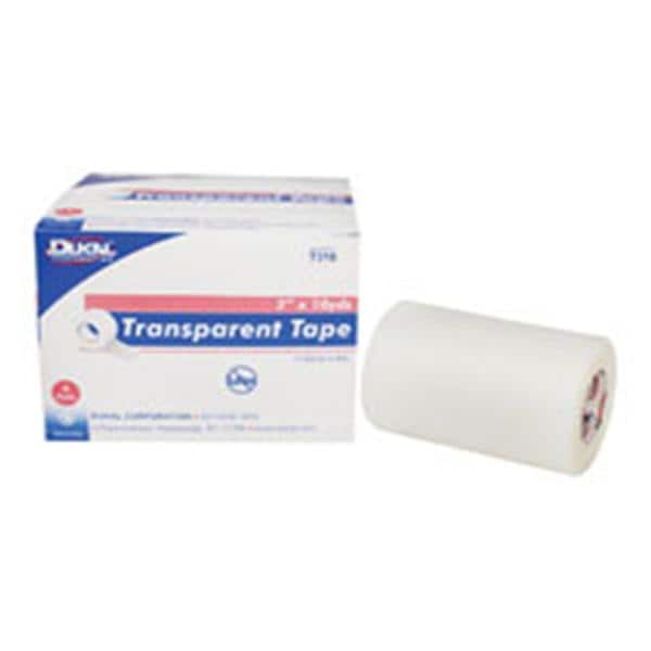 Dukal Corporation Tape Plastic 3"x10yd Transparent 4/Bx, 1 BX/CA - T310