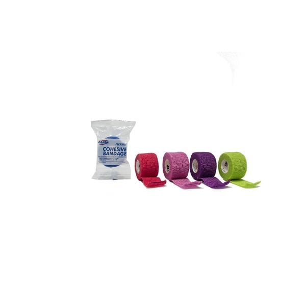 Dukal Corporation Bandage Elastic 1.5" Non-Sterile Cohesive Assorted 48/Bx - 8155AS