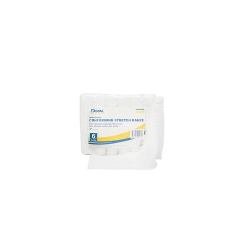 Dukal Corporation Bandage 6" Conforming Gauze White LF Non-Sterile 48/Ca - 8520