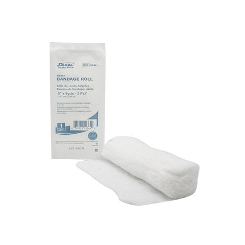 Dukal Corporation Bandage 6"x4yd Gauze Fluff Roll Sterile 48/Ca - 8644