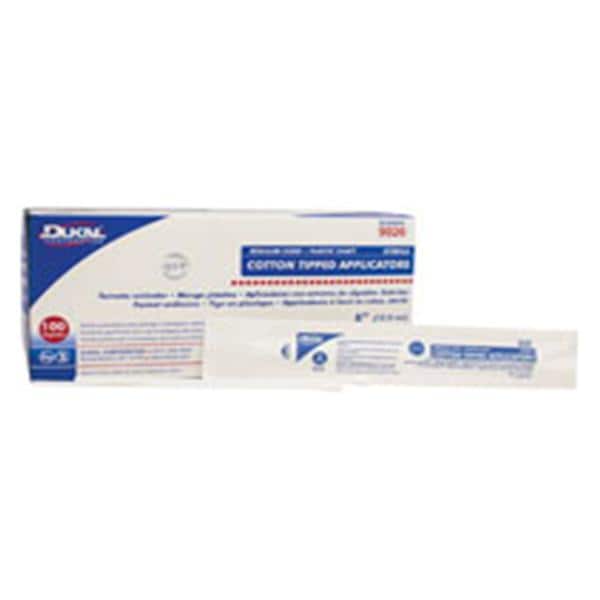 Dukal Corporation Applicator Cotton Tip Sterile 6 in Plastic Stem 2000/Ca - 9026