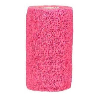 Andover Coated Products Bandage CoFlex 6"x5yd Compression Elastic Neon Pink Latex Non-Sterile 12/Box - 3600NP-012