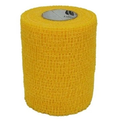Andover Coated Products Bandage CoFlex 2"x5yd Compression Elastic Yellow Latex Non-Sterile 36/Box - 3200YL-036