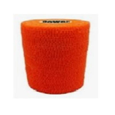 Andover Coated Products Tape Compression PowerFlex Elastic 1.5"x6yd Cohesive Orange 32/Case - 3715OR-032
