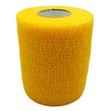 Andover Coated Products Tape Compression PowerFlex Elastic 4"x6yd Cohesive Yellow 12/Ca - 3740YL-012