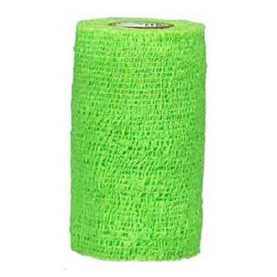 Andover Coated Products Bandage CoFlex 6"x5yd Compression Elastic Neon Green Latex Non-Sterile 12/Bx - 3600NG-012