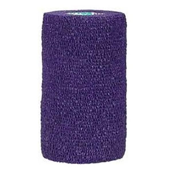 Andover Coated Products Bandage CoFlex 3"x5yd Compression Elastic Purple Latex Non-Sterile 24/Box - 3300PU-024