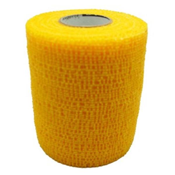 Andover Coated Products Tape Compression PowerFlex Elastic 3"x6yd Cohesive Yellow 48/Ca - 4730YL-048