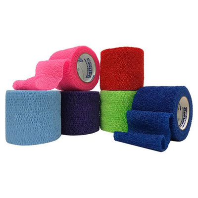Andover Coated Products Bandage CoFlex 4"x5yd Compression Elastic Colorpack LF Non-Sterile 18/Ca - 5400CP-018