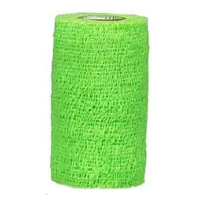 Andover Coated Products Bandage CoFlex 3"x5yd Compression Elastic Neon Green Latex Non-Sterile 24/Box - 3300NG-024