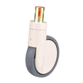 Hillrom 6" (150mm) Single White Brake Stem Caster - 6831002