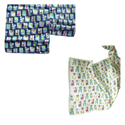 PATCH CAT SILK SCARF