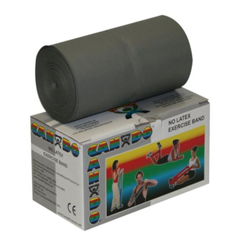 Fabrication Enterprises Band Exercise CanDo 6yd Silver 2X-Heavy Not Made With Natural Rubber Latex Each - 42644