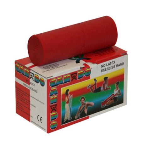 Fabrication Enterprises Band Exercise CanDo 6yd Red Light Not Made With Natural Rubber Latex Each - 41183