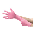 Ansell Healthcare Products LLC Gloves Exam Micro-Touch NitraFree PF Nitrile Latex-Free 9.5 in Lg Pink 100/Bx, 10 BX/CA - 6034513