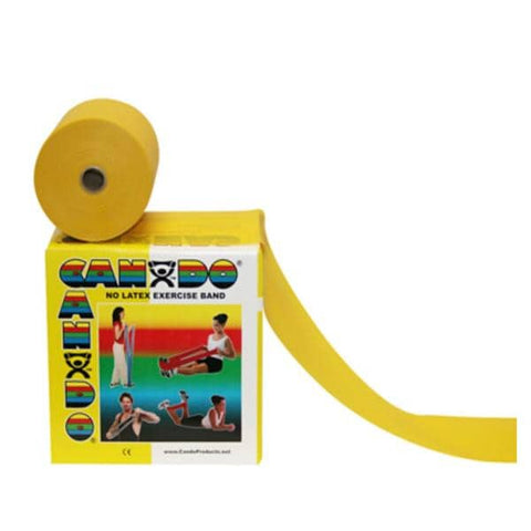 Fabrication Enterprises Band Exercise CanDo 50ydx5" Yellow X-Light Not Made With Natural Rubber Latex Each - 44470