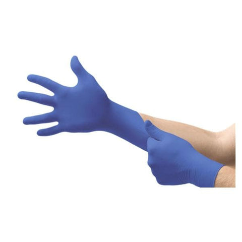 Ansell Healthcare Products LLC Gloves Exam Micro-Touch Nitrile PF Nitrile Latex-Free 9.5 in XL Blue 200/Bx, 10 BX/CA - 6034304