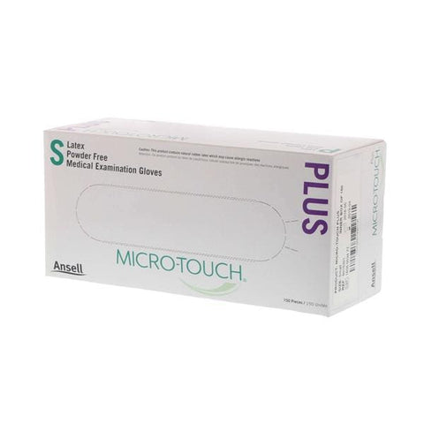 Ansell Healthcare Products LLC Gloves Exam Micro Touch Plus Powder-Free Latex 9.5 in Small Cream 150/Bx, 10 BX/CA - 6015301