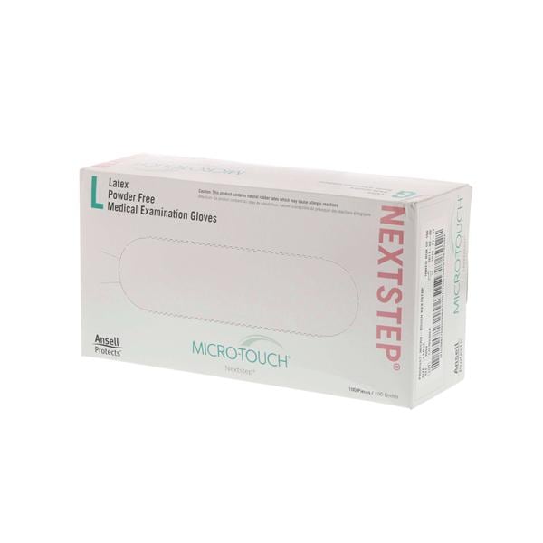 Ansell Healthcare Products LLC Gloves Exam Micro Touch NextStep Powder-Free Latex 9.5 in Lg Mint Green 100/Bx, 10 BX/CA - 3203