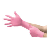 Ansell Healthcare Products LLC Gloves Exam Micro-Touch NitraFree PF Nitrile Latex-Free 9.5 in Md Pink 100/Bx, 10 BX/CA - 6034512