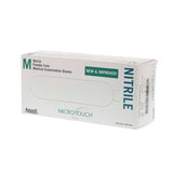 Ansell Healthcare Products LLC Gloves Exam Micro-Touch Nitrile PF Nitrile Latex-Free 9.5 in Md Blue 200/Bx, 10 BX/CA - 6034302