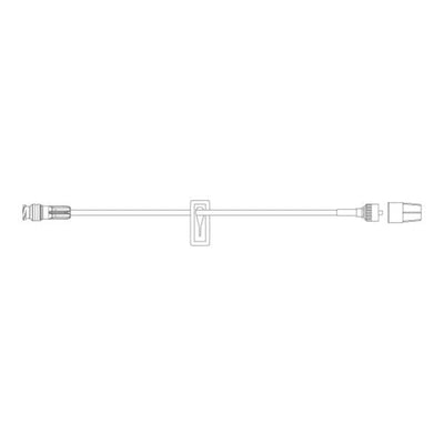 Carefusion Corp. IV Extension Set Needleless 6" Spin Male Luer Lock Hub 100/Ca - 20039E