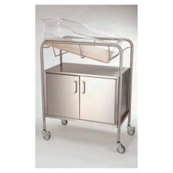 NK Medical Products Bassinet Hospital 31x17-1/2x37-3/4" Stainless Steel With 17" Closed Cabinet Eachch - NB-SSxCC