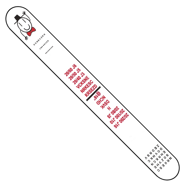 SNELLEN/SLOAN LETTER FIXATION STICK