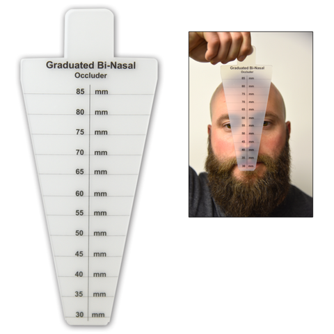 BINASAL FROSTED OCCLUDER AND RULER