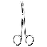 Sklar Instruments Scissors Knapp Iris 4" Sharp/Blunt Smooth Curved Stainless Steel Each - 64-3230