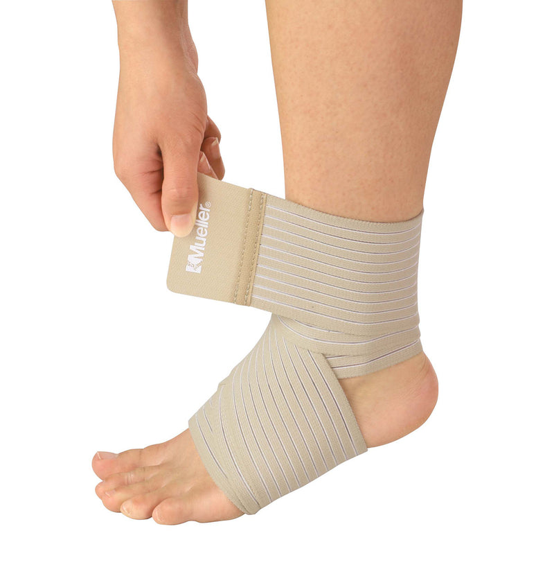 Mueller Wonder Wrap elastic and nylon wrap, Beige, 3" x 2.3 ft, S/M - FE-69-0138