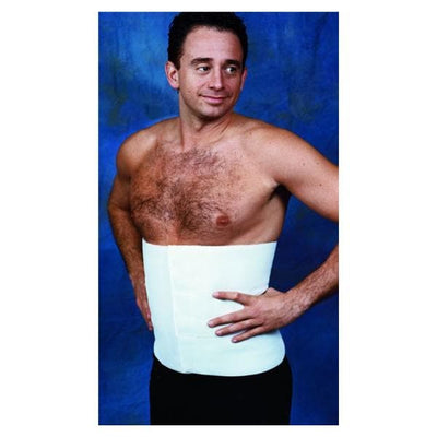 ES Medical Binder Compression Deluxe Adult Abdominal Cotton-Like Wht Sz 12" Small/Medium Each - PP12A
