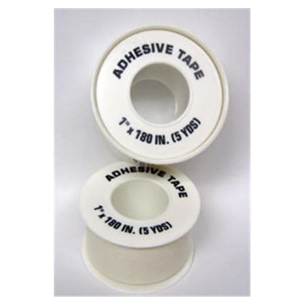 Tape Tape Tape-O Corp Cotton/Polyester 1"x5yd Adhesive White Each, 48 RL/CA - O Corp - WPSS1005T