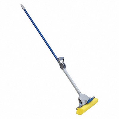 Quick Change Sponge Wet Mop Head and Handle Yellow 51 Handle Length