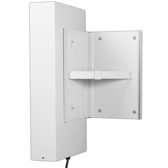 HINGED WALL BRACKET FOR ILLUMINATED CABINETS