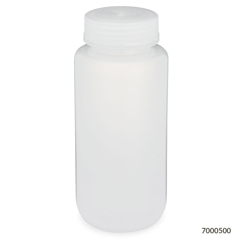 Globe Scientific Bottles, Diamond RealSeal, Wide Mouth, Round, PP with PP Closure