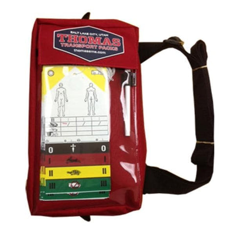 Thomas Transport Packs Pack First Responder IFAK Active Shooter 13x8x3.5" Red Zpr Adj Shldr Strp Each - TT 1300-IFAK