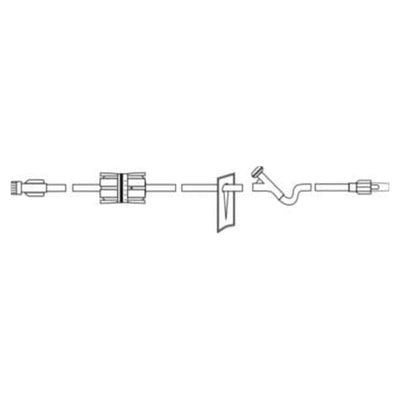 Medsource International IV Extension Set MedSource 19" Each, 48 Each/CA - MS-83097